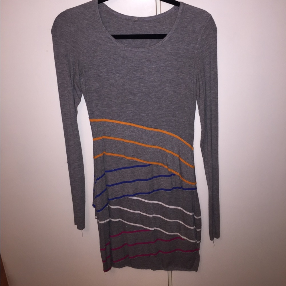 BCBG striped layer dress
