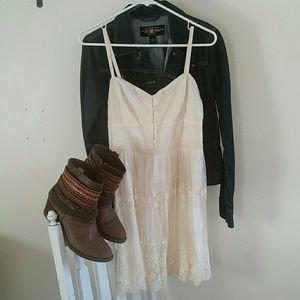 Off White, Cute, Summer Country Dress