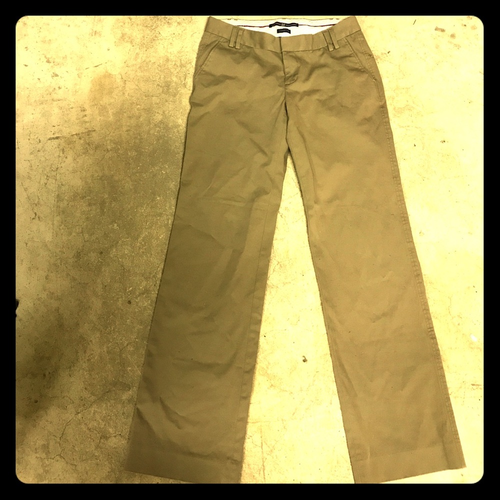 Gap straight leg tan pant