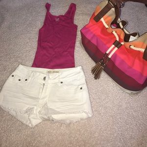 White Bullhead shorts