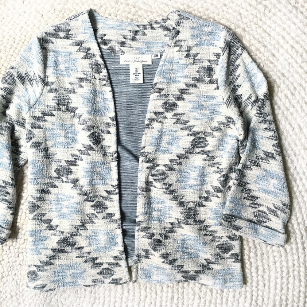 Comfy Aztec native print open jacket sweater 💕