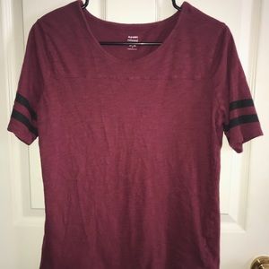 Maroon t-shirt