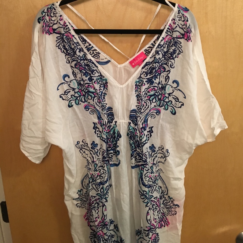 Lilly Pulitzer target full length dress coverup M