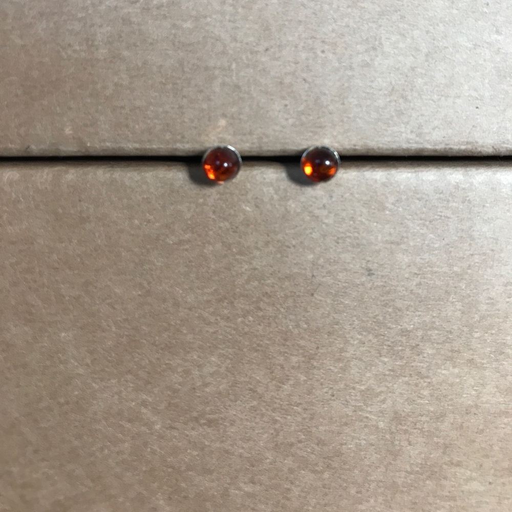 Amber studs