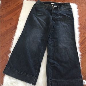 Wide Leg Denim Pants