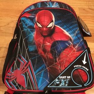 spiderman light up backpack
