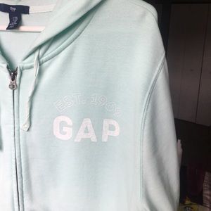GAP aqua lightweight zip-up sweatshirt. XXL.