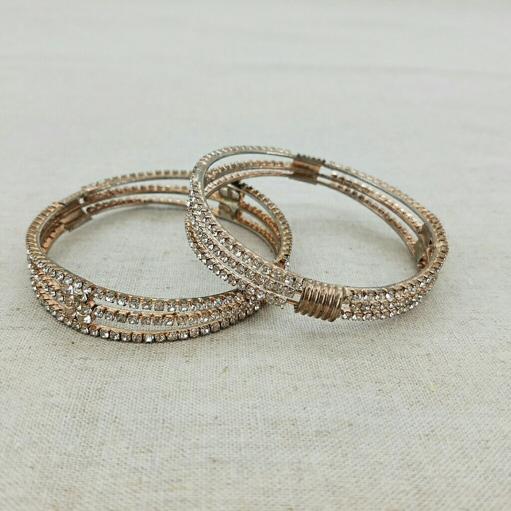 Diamond studded bangles