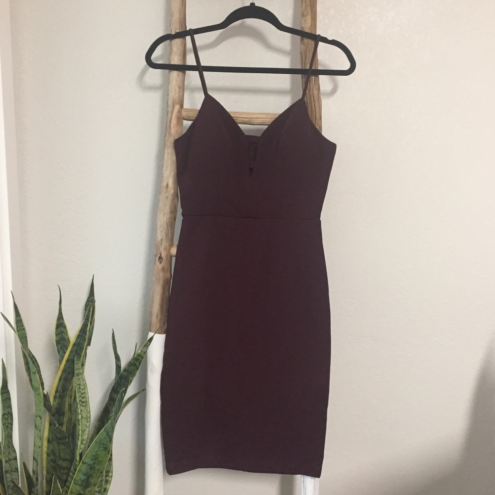 Dark Maroon Dress