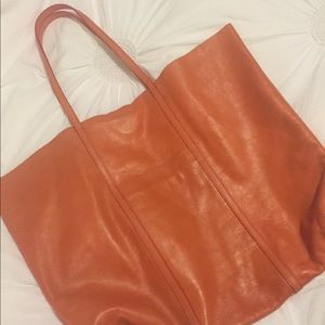 Banana Republic Orange Leather Bag