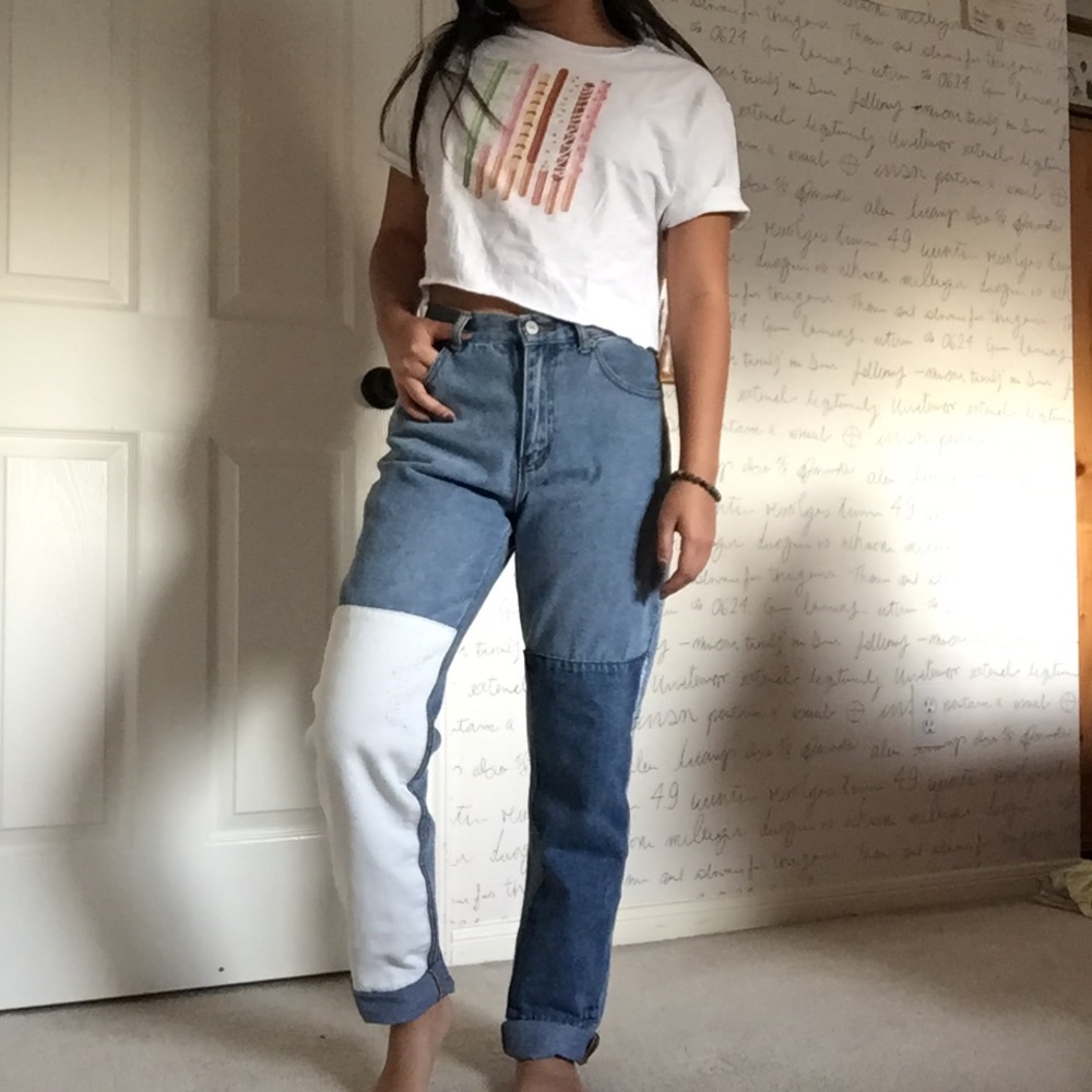 BRANDY MELVILLE TWO TONE KENZO JEANS