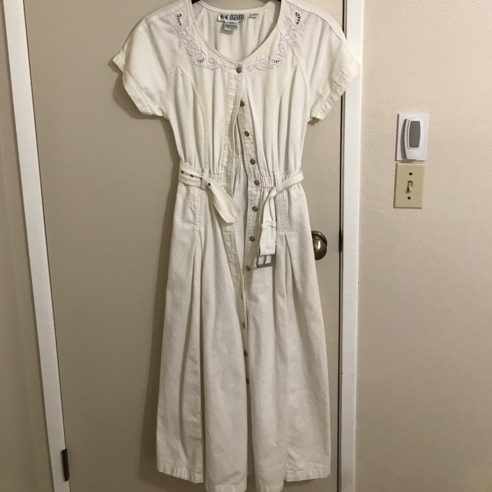 White long western dress