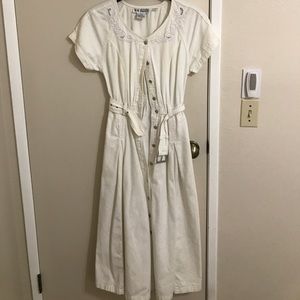 White long western dress