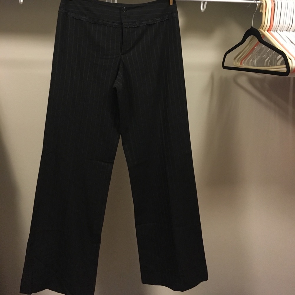 Nine West black with brown pin strip Trousers