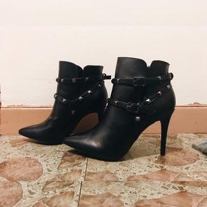 Charlotte Russe Studded Pointed Toe Booties