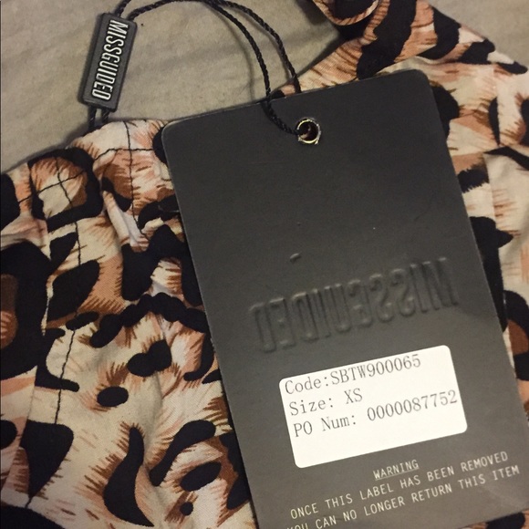 Missguided leopard print co-ord set XS - Picture 4 of 6