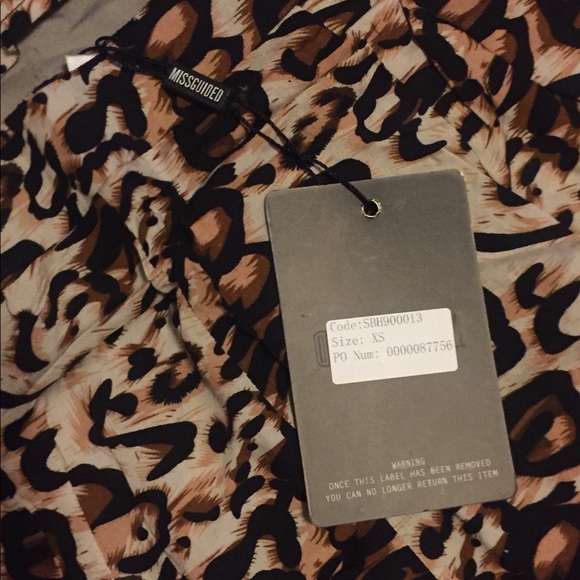 Missguided leopard print co-ord set XS - Picture 5 of 6