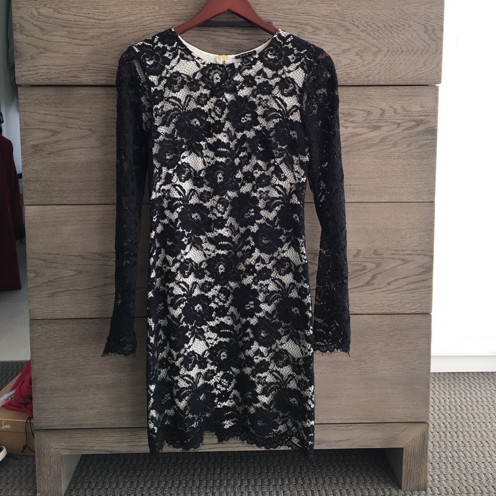 Theory lace cocktail dress