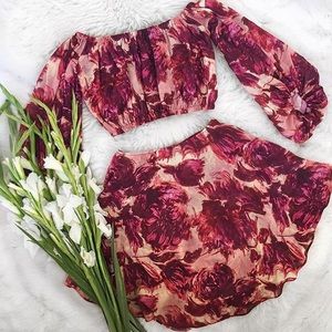 For Love&Lemons Wild Rose Skirt