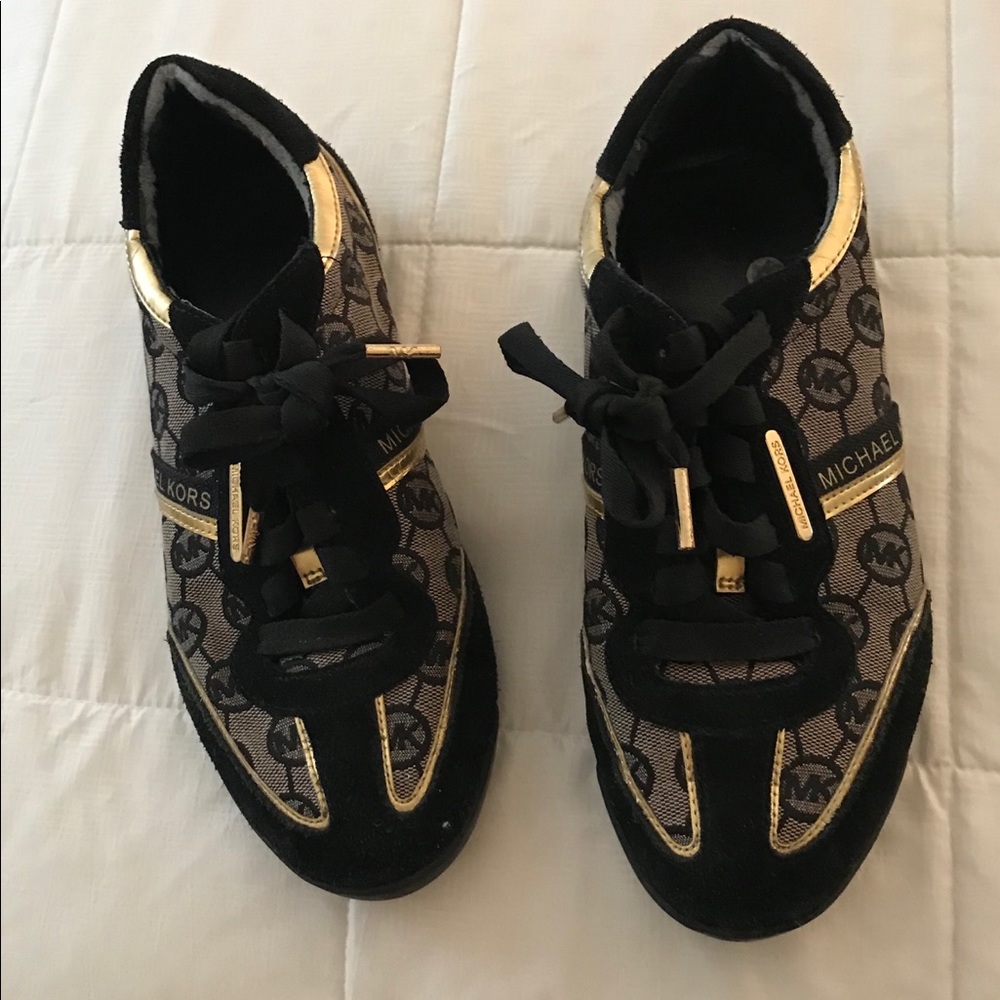 Michael Kors Sneakers Black with Gold