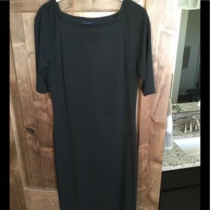 ANN TAYLOR BLACK SHEATH DRESS