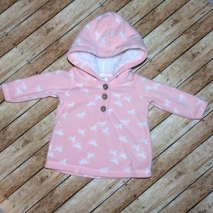 Pink Baby Girl Fleece Hoodie