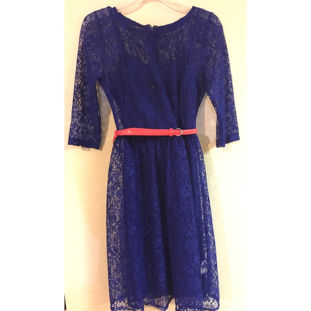 Long sleeve lace dress