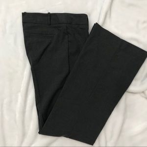 Charcoal gray pants slit pockets in back