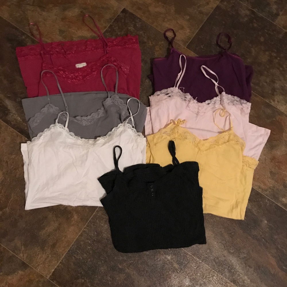 Lot Of 7 Camis / Tank Tops - Medium