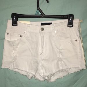 Great Fitting High Rise White Shorts