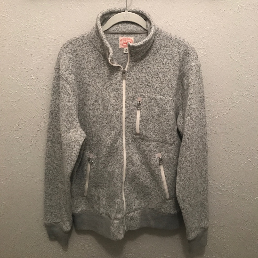 J. Crew Gray Full Zip Sweater - Men’s Size Medium