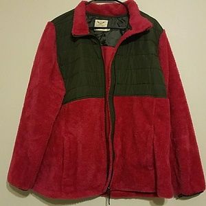 Pink zip up sweatshirt