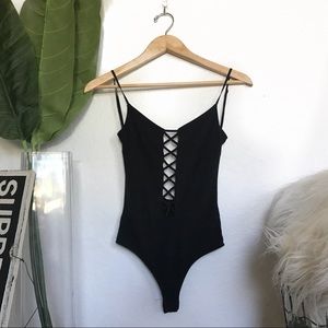 Black/grey bodysuit
