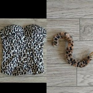Leapord Corset & Tail