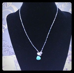 Silpada Sterling Silver Howlite Necklace & Earring