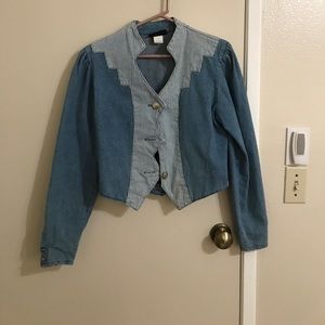 Denim western wear jacket