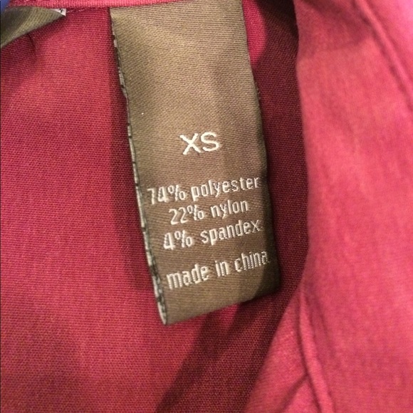 Raspberry Stretch Button Down Shirt - Picture 2 of 3