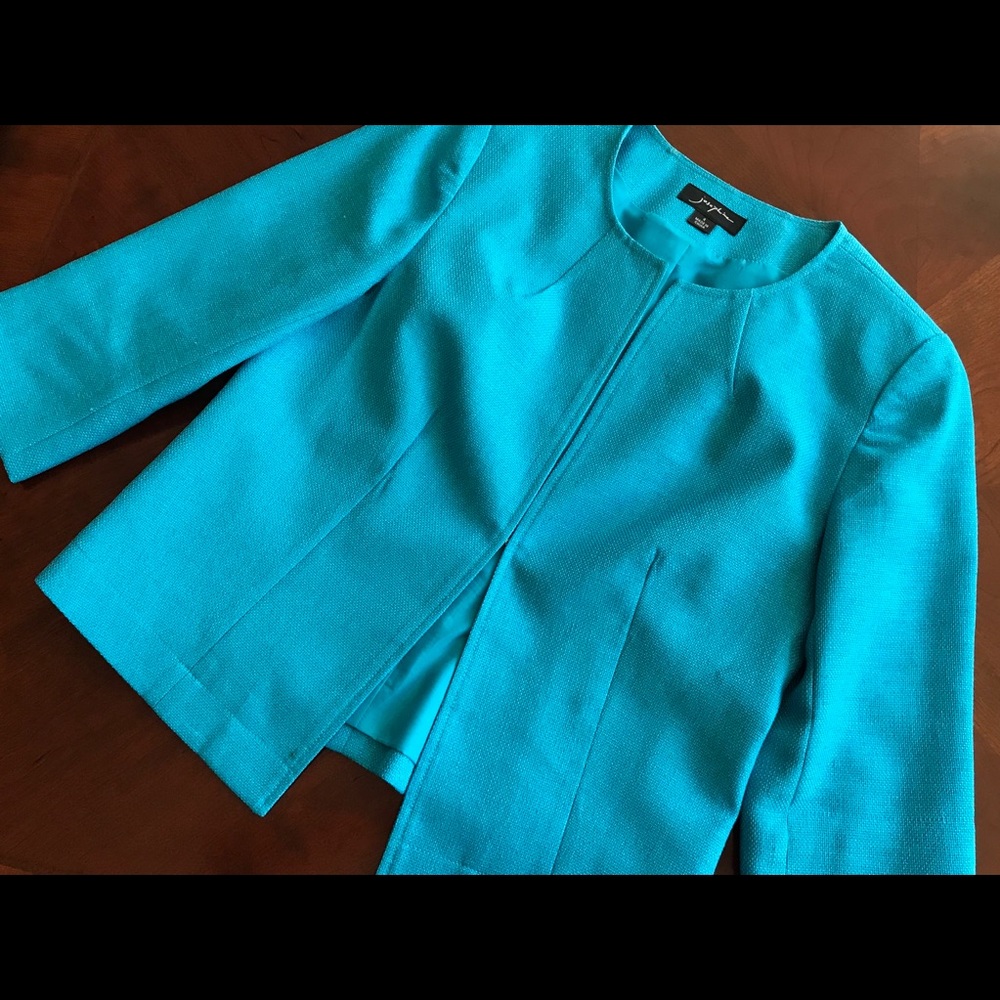 Ladies Blue Dress Jacket. Size 4.