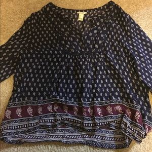 Forever 21 Large Peasant Blouse