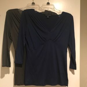 Lightweight silky-feel 3/4 sleeve tops