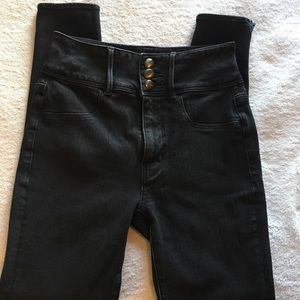 American Eagle Super Hi-Rise black jeggings size 2
