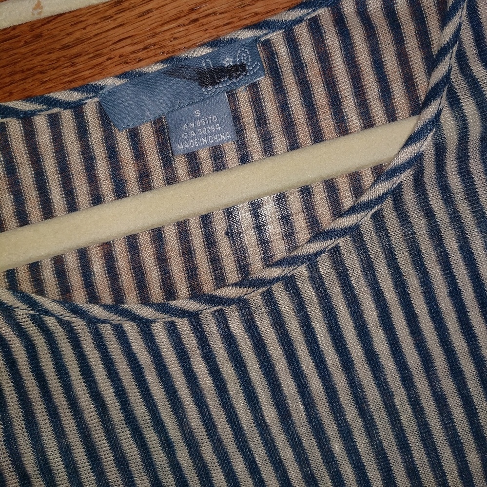 ✨SOLD✨ Lil Lined Linens Striped Muted Midi Dress - Picture 4 of 7