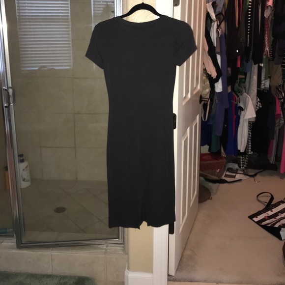 Grey bodycon midi t shirt dress - Picture 2 of 2