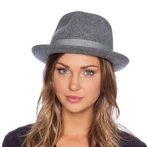 Rag and bone gray felt Hackman hat
