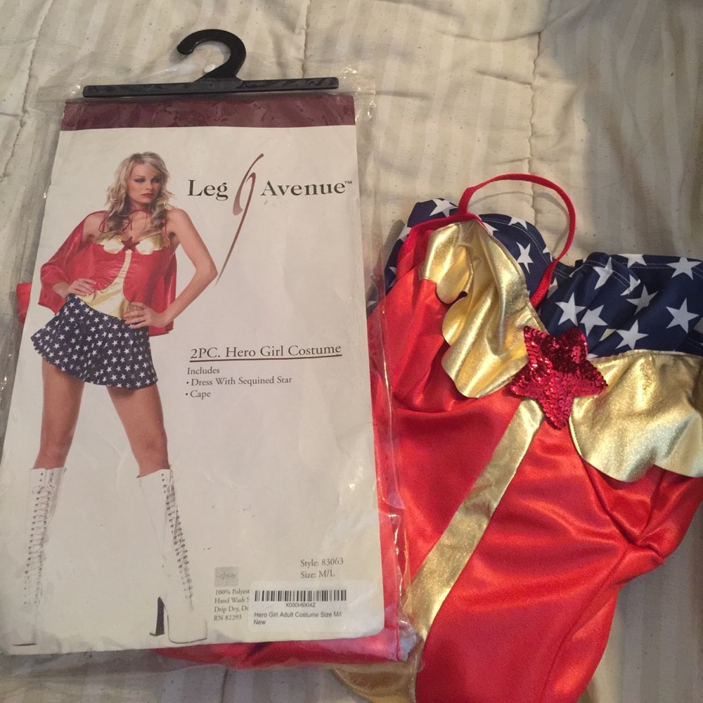 2 pc Hero Girl Costume