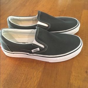 Gray slip on Vans - Like new!
