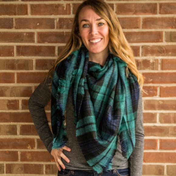 Kyoot Klothing Accessories - Plaid Blanket Scarf