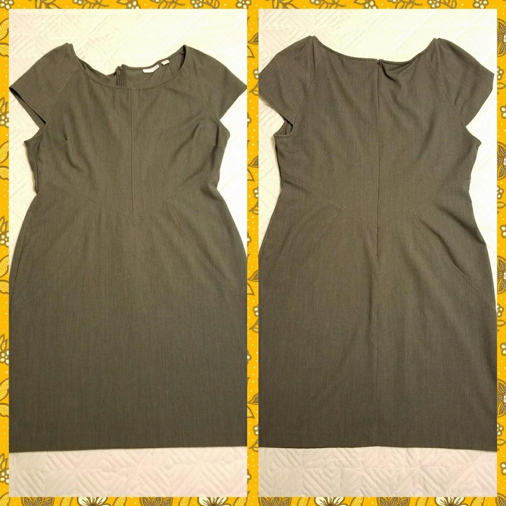 New York and Company grey pencil dress size 18 EUC