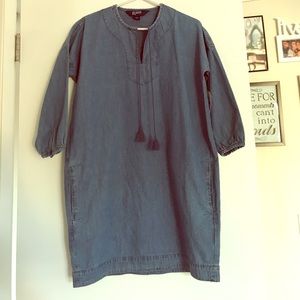 Denim Tunic with Tassels