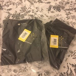 NEW WONDERWINK scrubs set, XS, color graphite